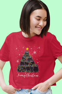 Crop Top (Women) - Meowy Christmas (5 Colours)