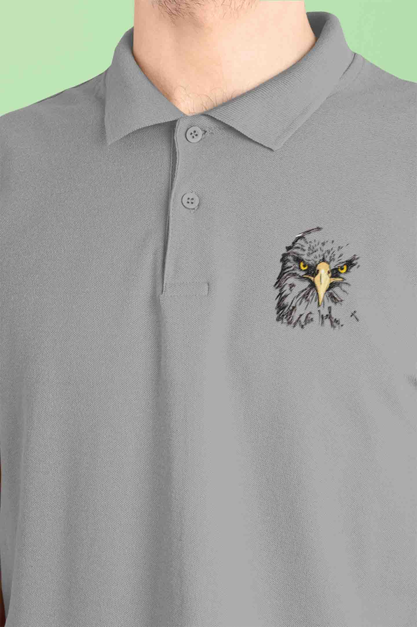 Polo Neck T-Shirt (Men) - Fearless Gaze (3 Colours)