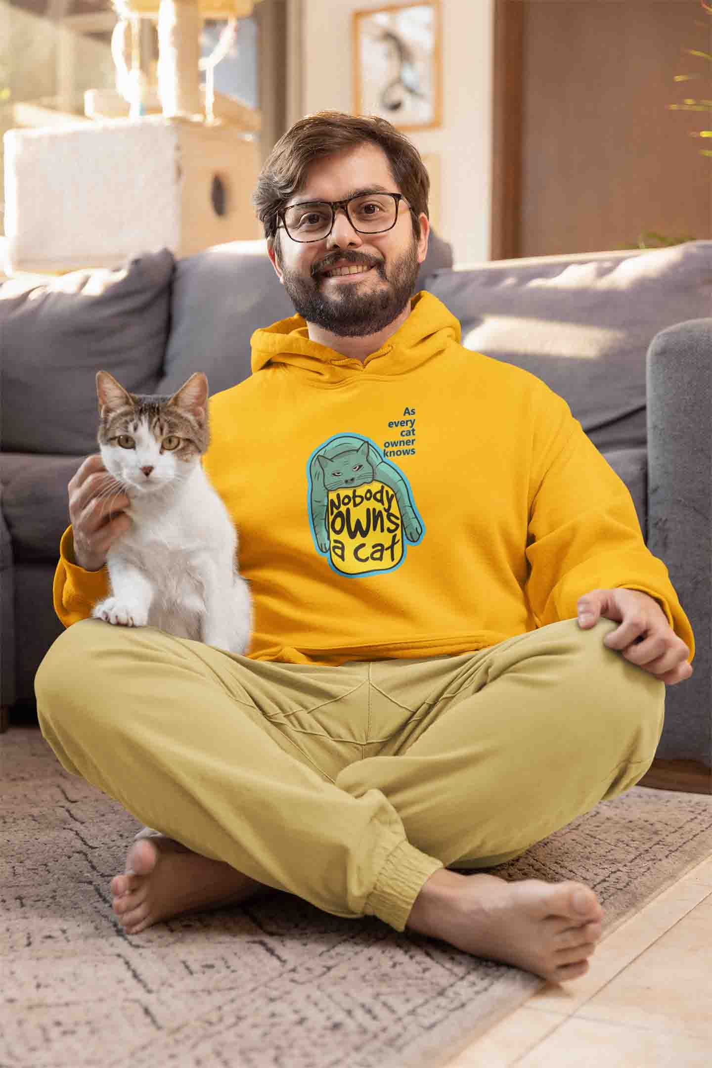 Hoodie (Men) - Cat-titude (6 Colours)