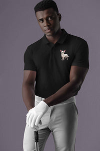Polo Neck T-Shirt (Men) - Chatty Chihuahua (11 Colours)