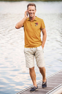 Polo Neck T-Shirt (Men) - Lucky Cat (5 Colours)