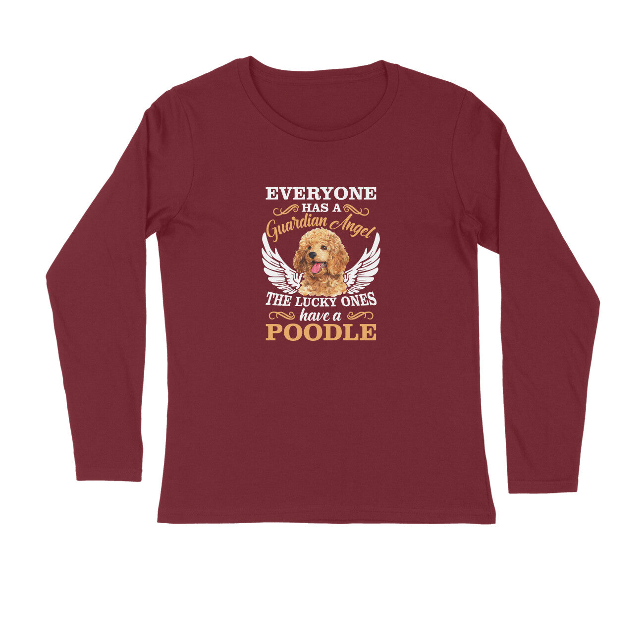 Full Sleeves Round Neck (Men) - Angelic Poodle (4 Colours)