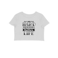 Crop Top (Women) - Hardworking Pawrent (8 Colours)