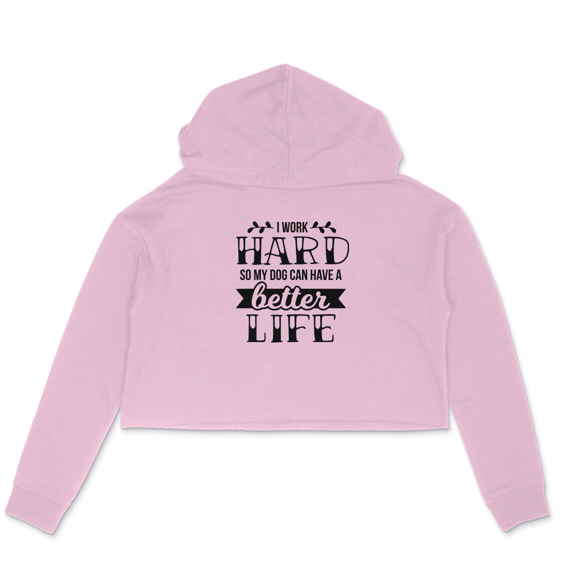 Crop Hoodie (Women) - Hardworking Pawrent (3 Colours)