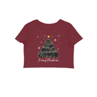 Crop Top (Women) - Meowy Christmas (5 Colours)