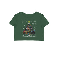 Crop Top (Women) - Meowy Christmas (5 Colours)