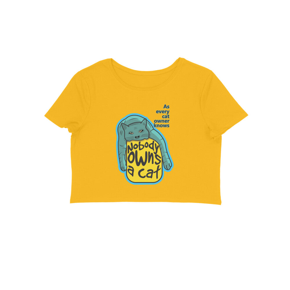Crop Top (Women) - Cat-titude (8 Colours)