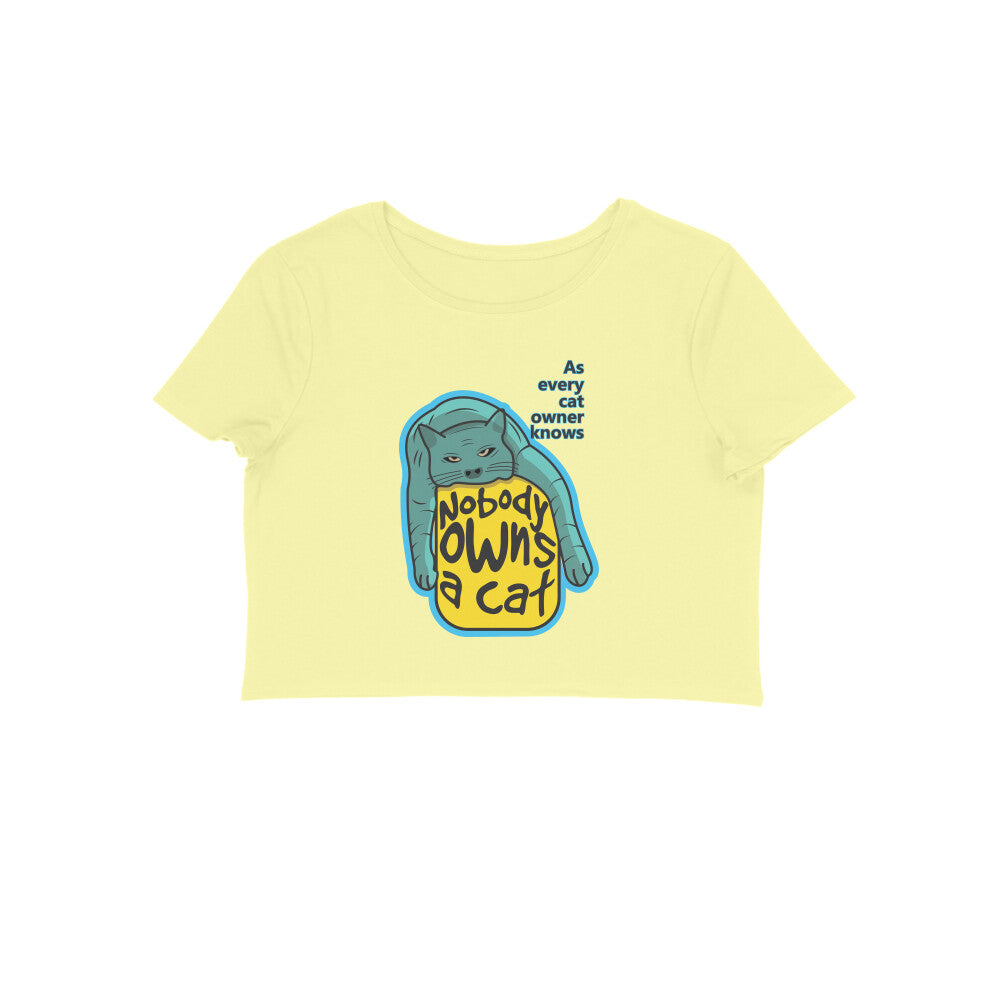 Crop Top (Women) - Cat-titude (8 Colours)