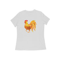 Round Neck T-Shirt (Women) - Cock-a-Doodle-Doo (13 Colours)