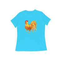 Round Neck T-Shirt (Women) - Cock-a-Doodle-Doo (13 Colours)