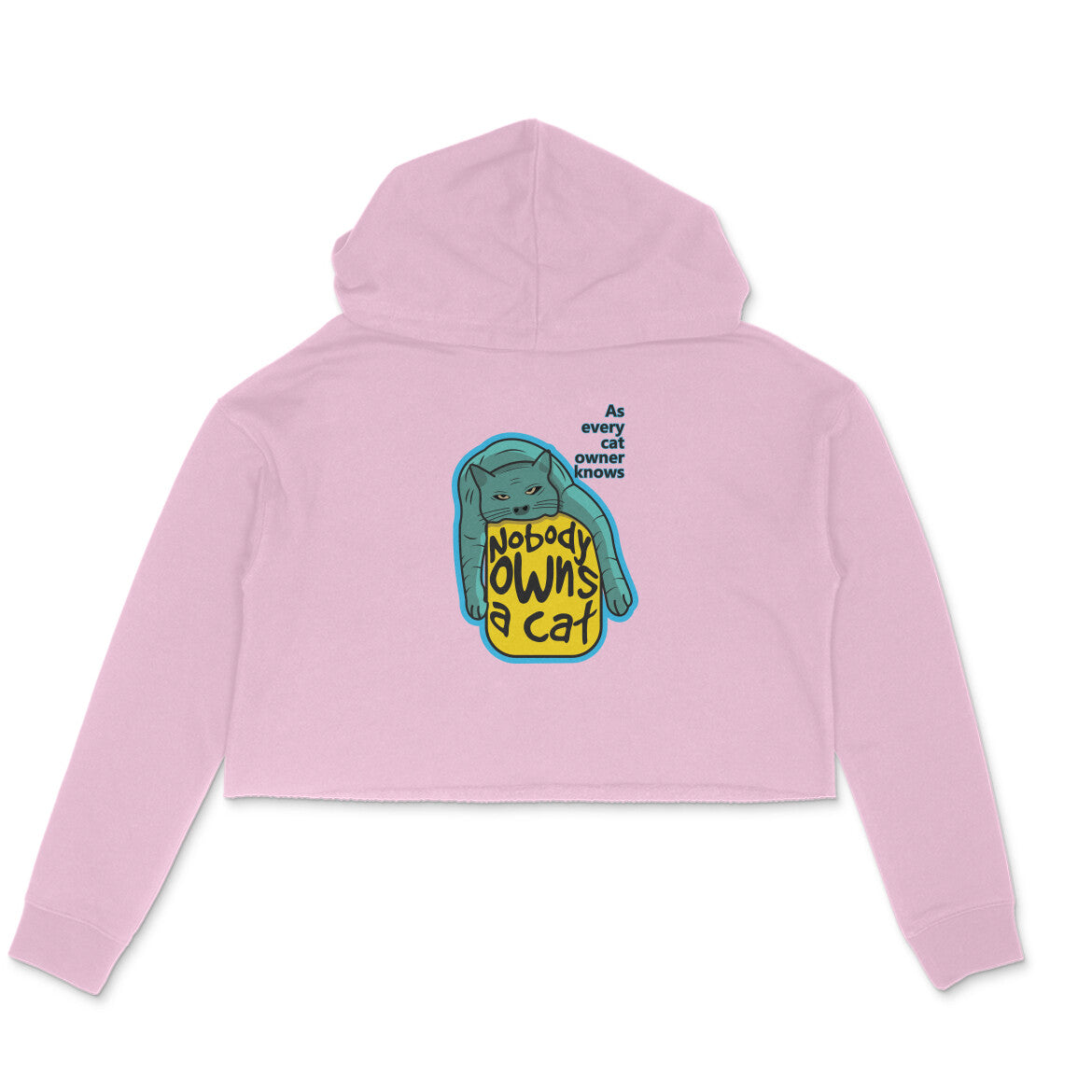 Crop Hoodie (Women) - Cat-titude (3 Colours)