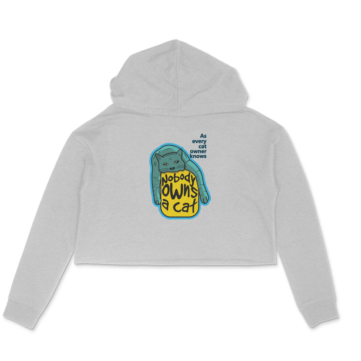 Crop Hoodie (Women) - Cat-titude (3 Colours)