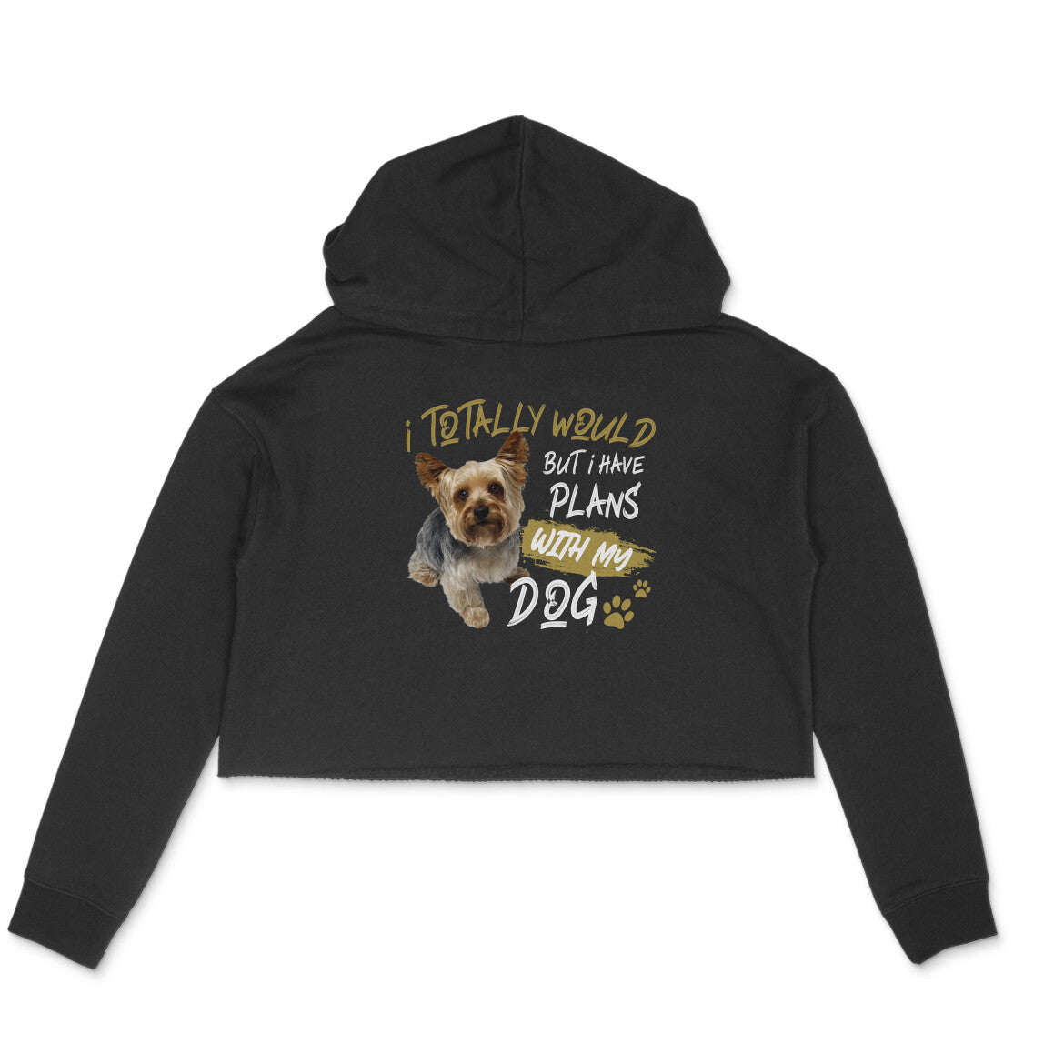 Crop Hoodie (Women) - Busy Yorkie (3 Colours)