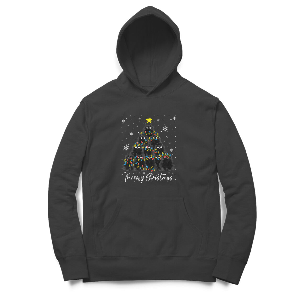 Hoodie (Men) - Meowy Christmas (5 Colours)