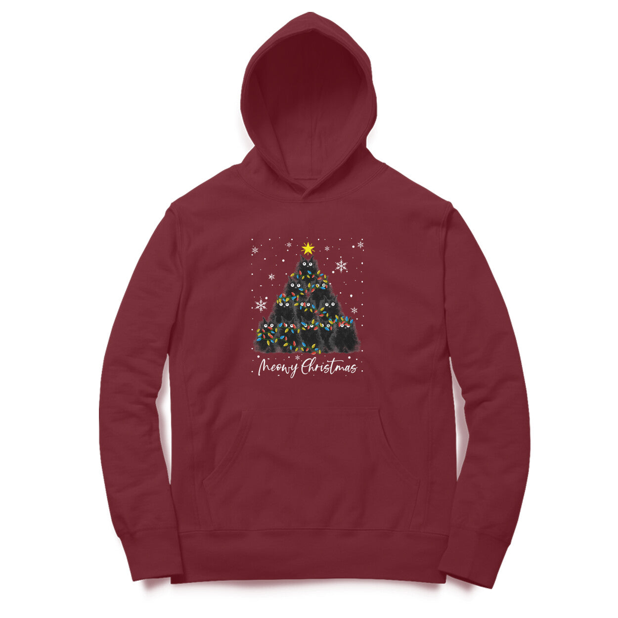 Hoodie (Men) - Meowy Christmas (5 Colours)