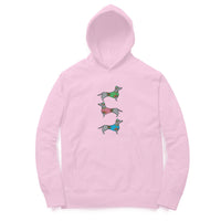 Hoodie (Men) - Three Daschunds (6 Colours)