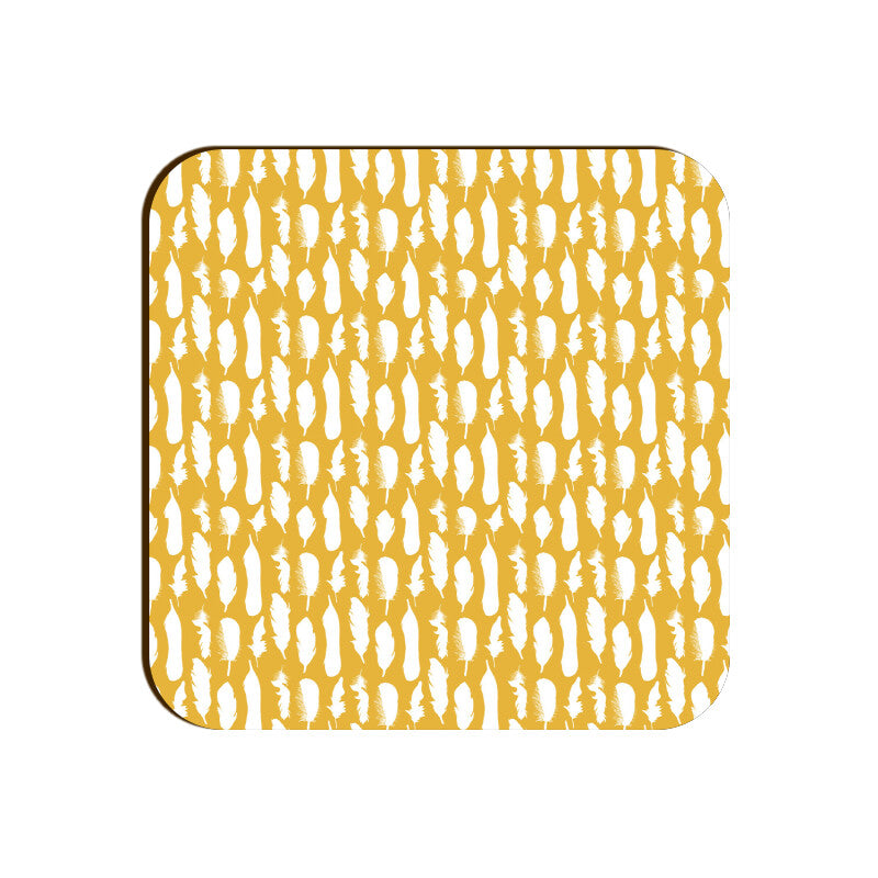 Feather Frenzy Square Coaster