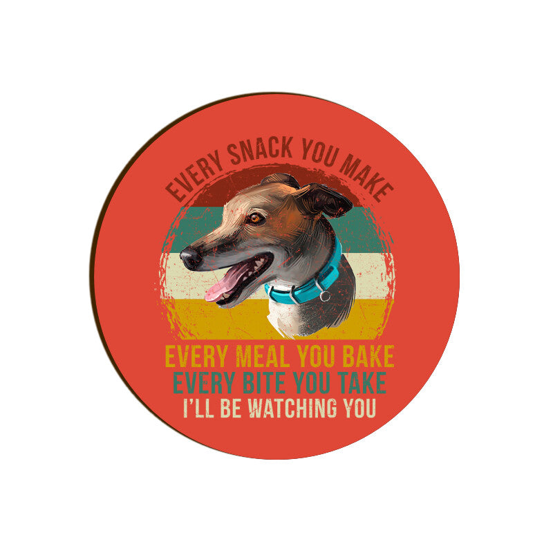 Sneaky Eyes Round Coaster