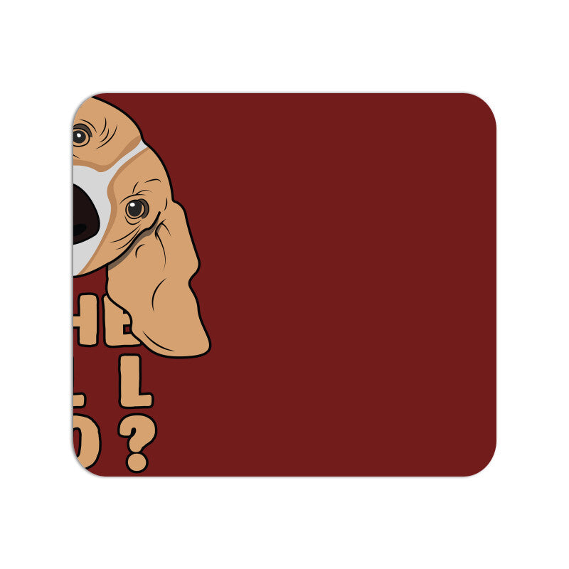 Basset Hound Hello Mouse Pad