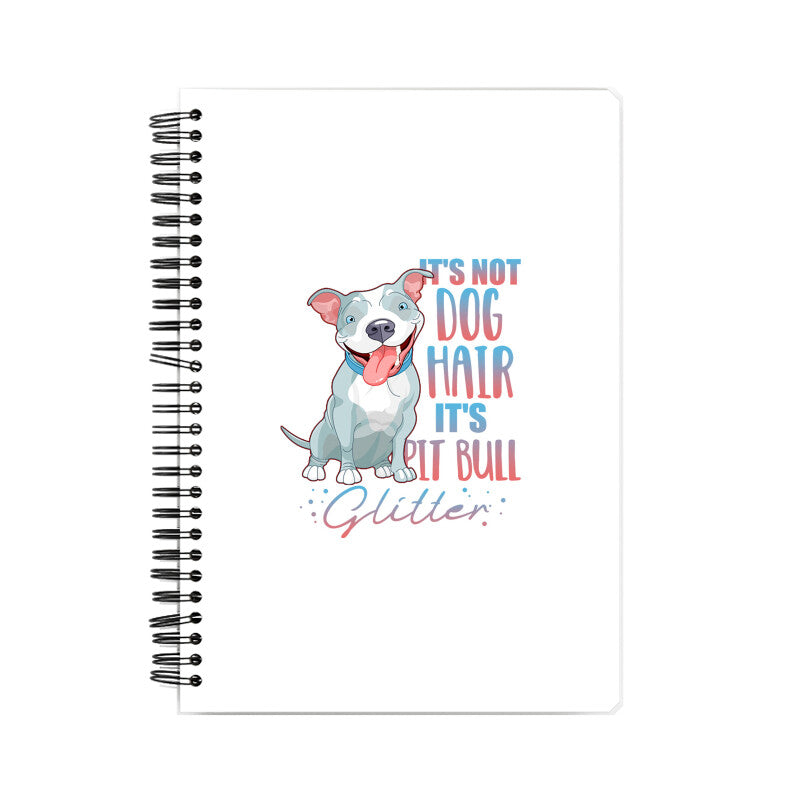 Pitbull Glitter Notebook