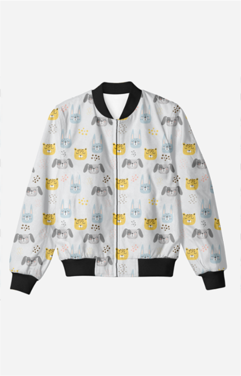 Bomber Jacket (Men) - Animal Friends