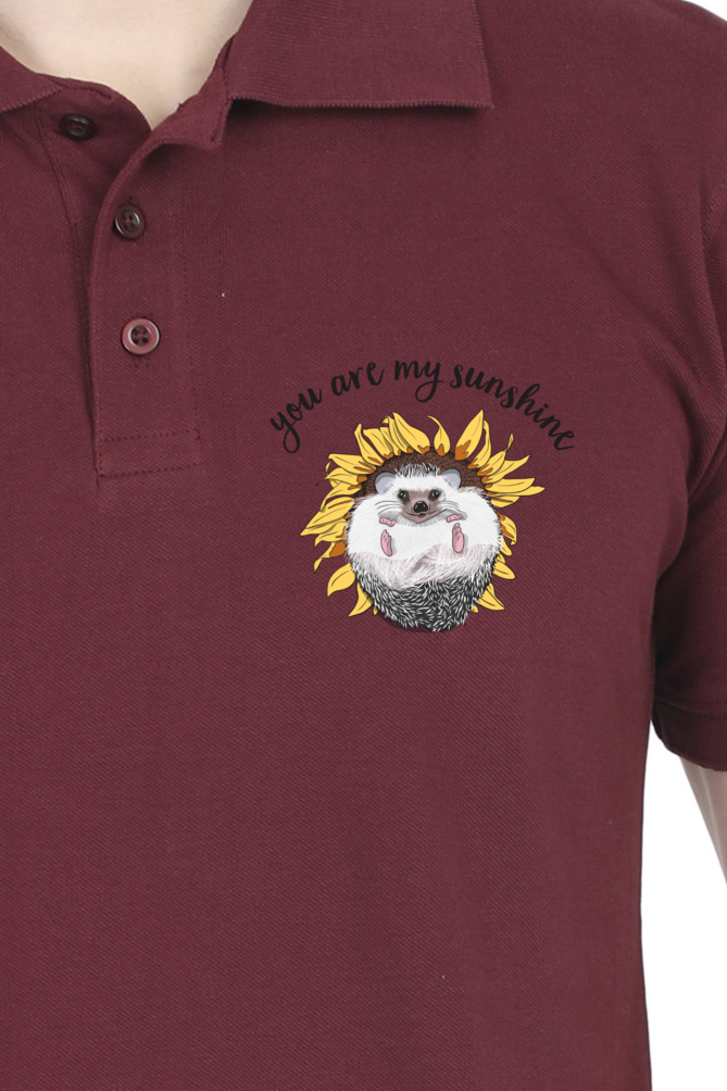 Polo Neck T-Shirt (Men) - Sunny Side Up (10 Colours)