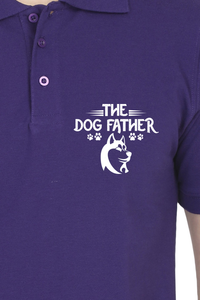Polo Neck T-Shirt (Men) - Classy Dogfather (7 Colours)