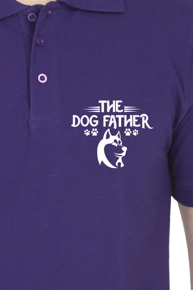 Polo Neck T-Shirt (Men) - Classy Dogfather (7 Colours)