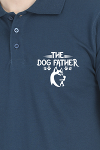 Polo Neck T-Shirt (Men) - Classy Dogfather (7 Colours)