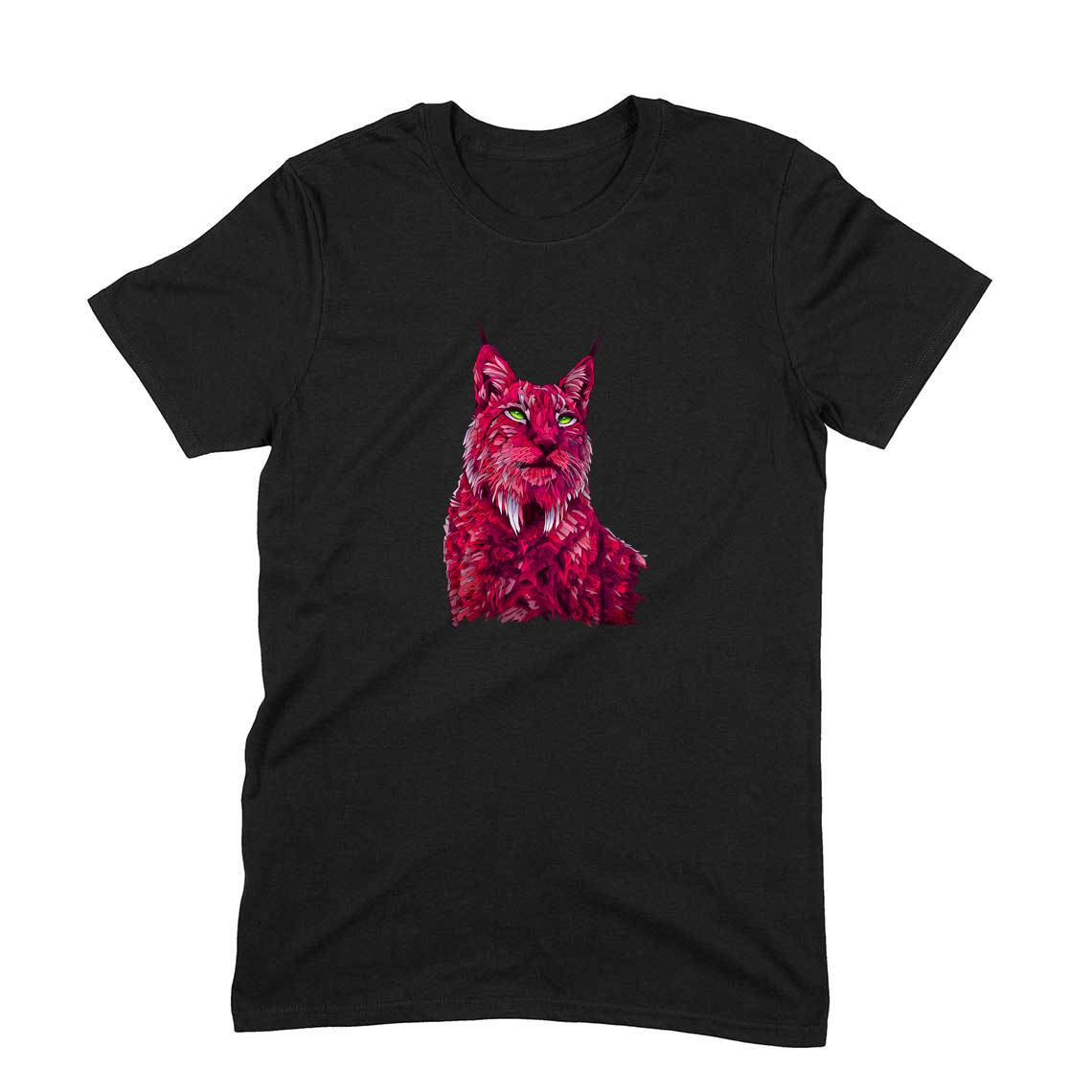 Stepevoli Clothing - Round Neck T-Shirt (Men) - Roar Of The Fuchsia Lion (10 Colours)