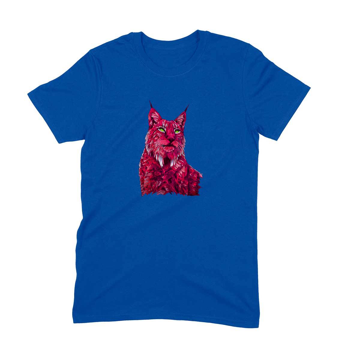 Stepevoli Clothing - Round Neck T-Shirt (Men) - Roar Of The Fuchsia Lion (10 Colours)