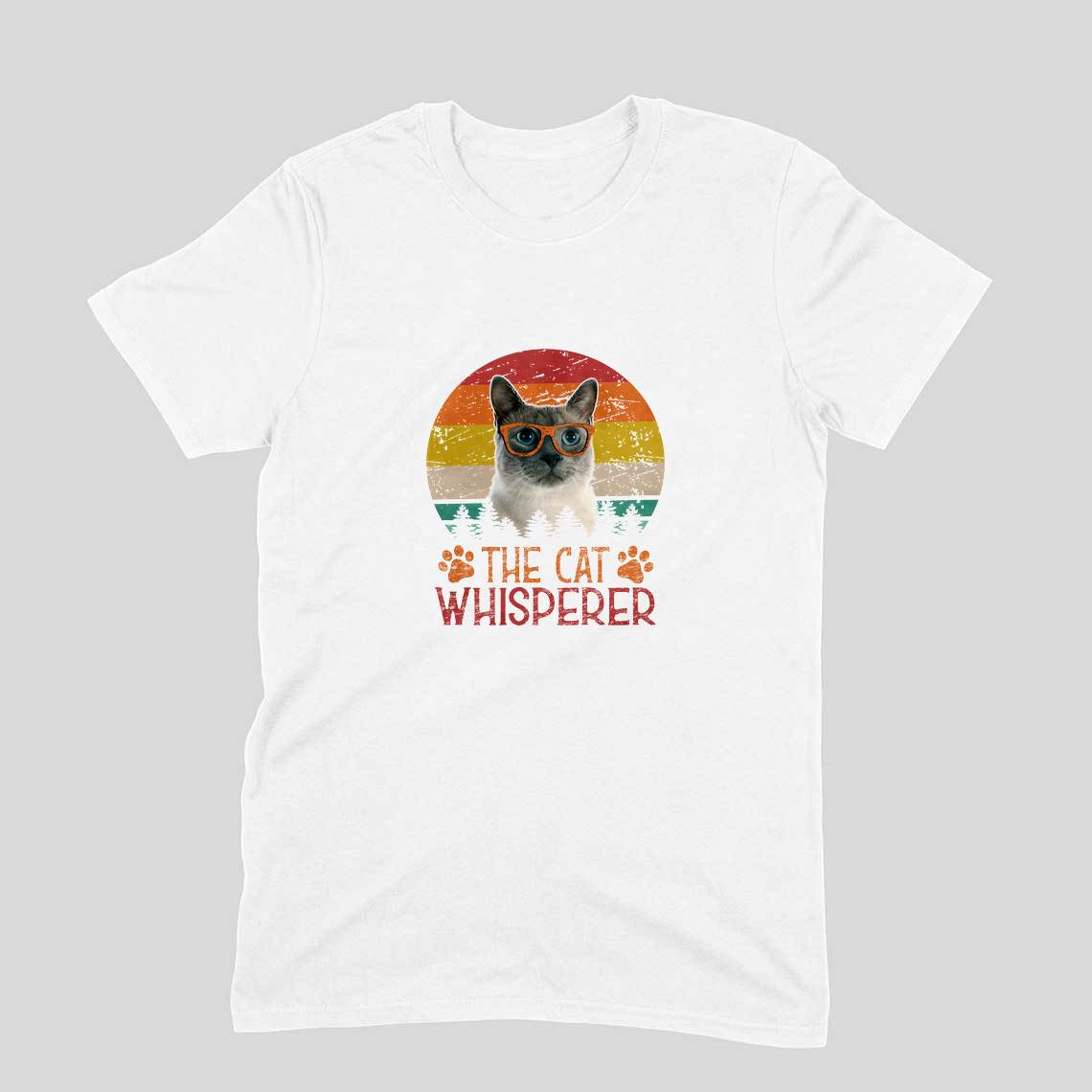 Stepevoli Clothing - Round Neck T-Shirt (Men) - The Cat Whisperer (9 Colours)