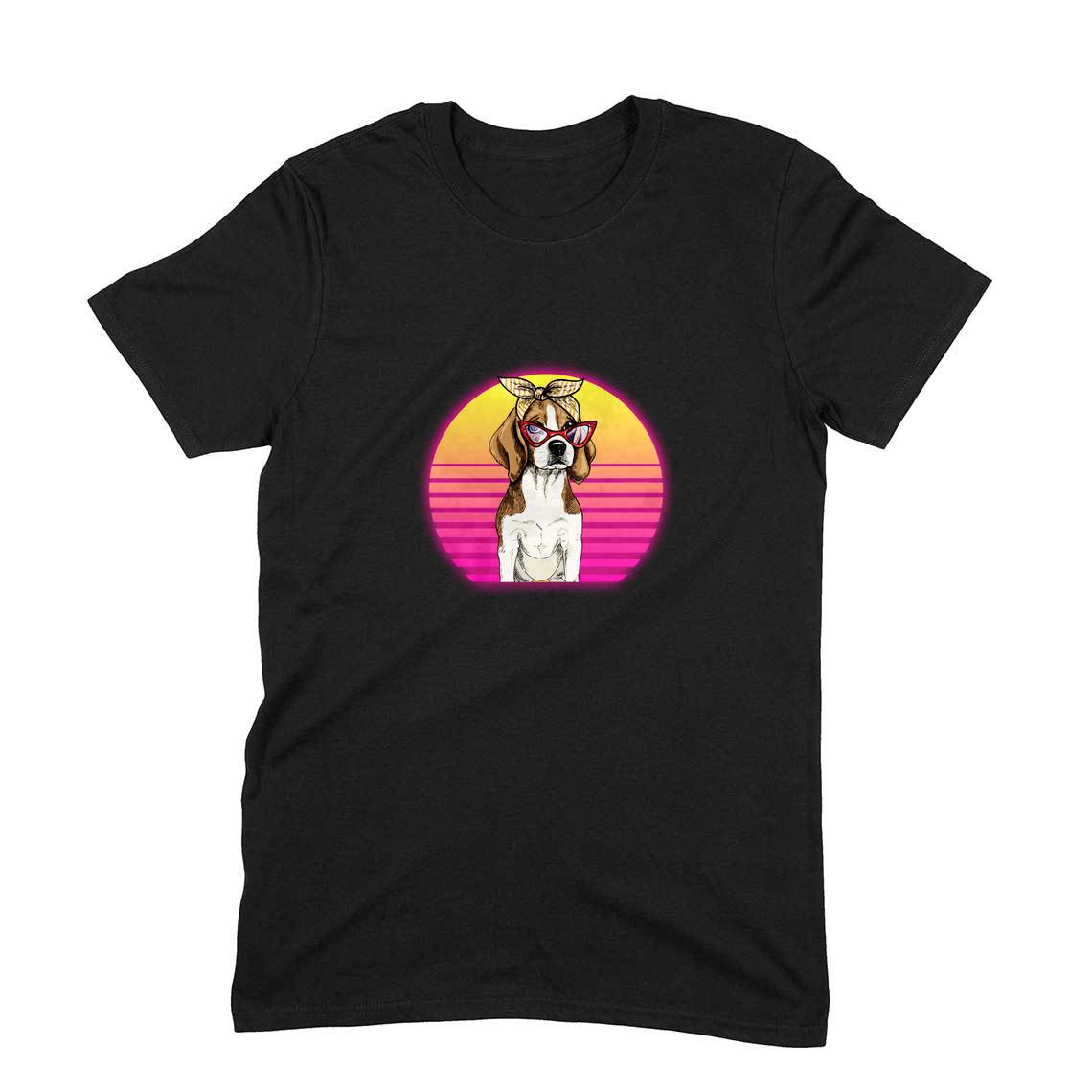 Stepevoli Clothing - Round Neck T-Shirt (Men) - Lil Miss Beagle (11 Colours)