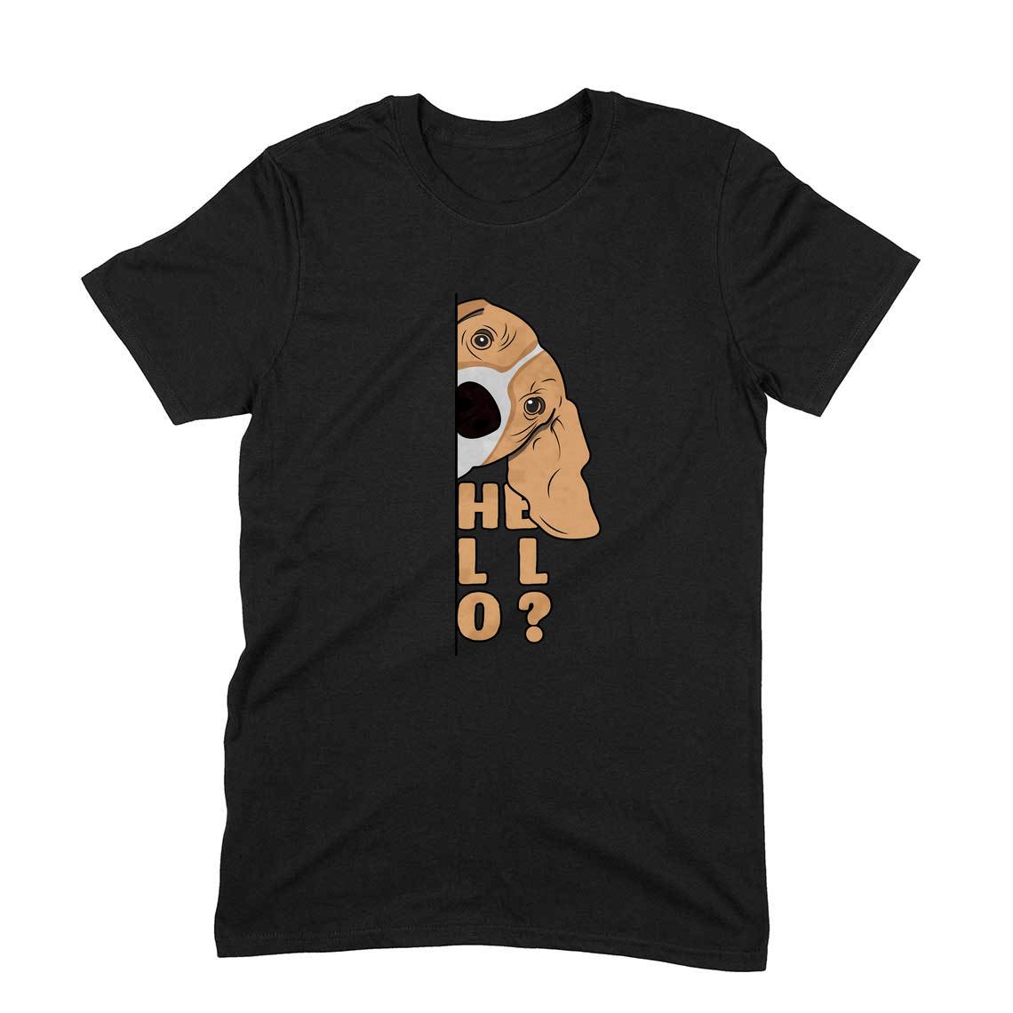 Stepevoli Clothing - Round Neck T-Shirt (Men) - Basset Hound Hello (11 Colours)