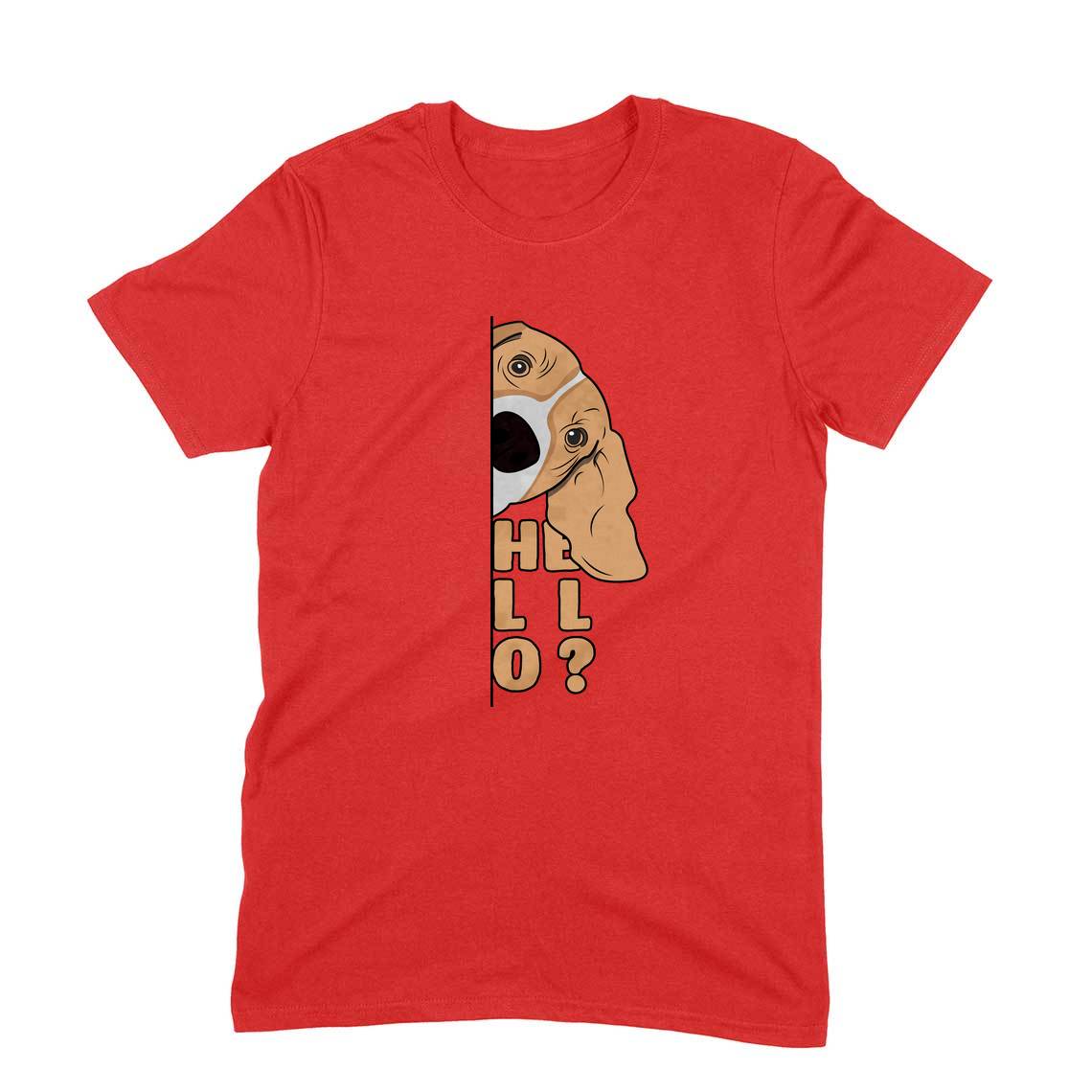 Stepevoli Clothing - Round Neck T-Shirt (Men) - Basset Hound Hello (11 Colours)