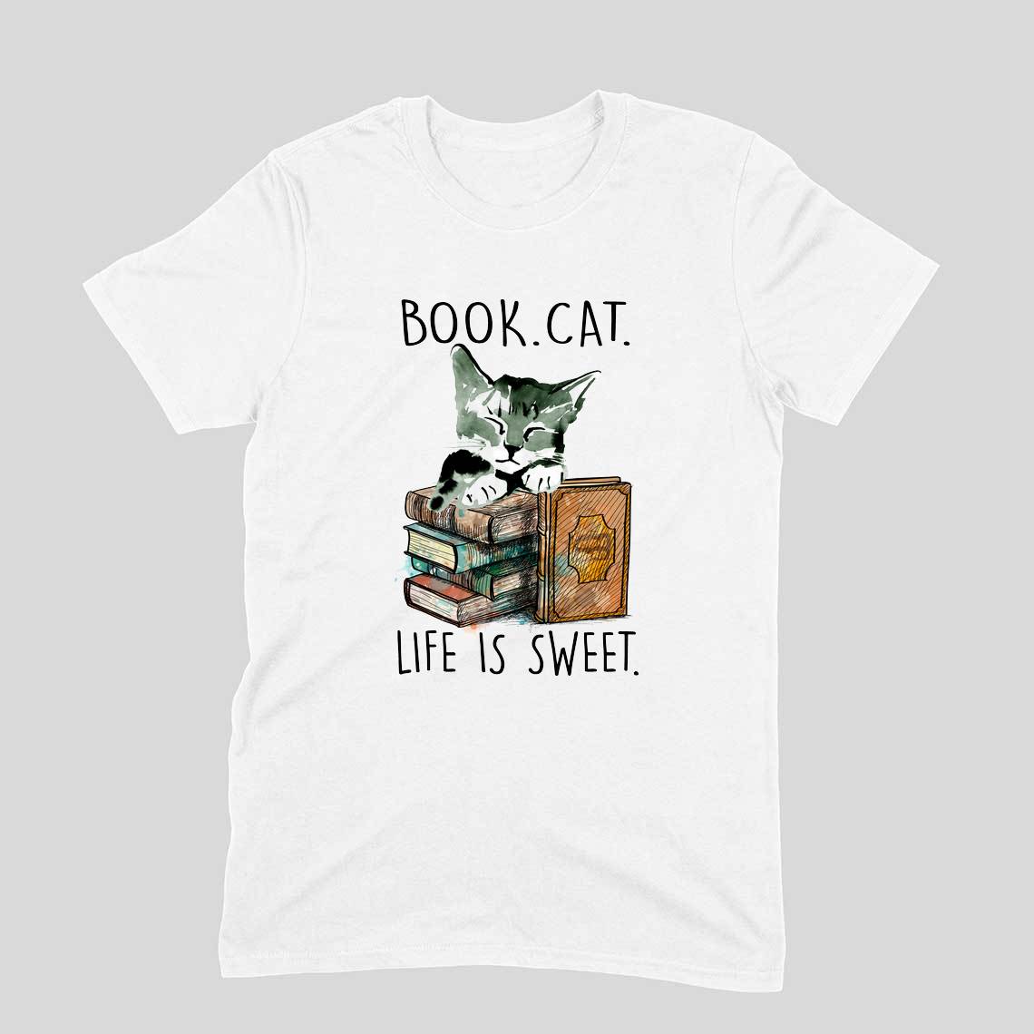Stepevoli Clothing - Round Neck T-Shirt (Men) - Nerdy Kitty (6 Colours)
