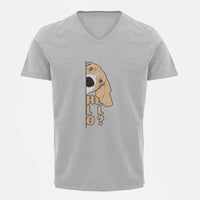 Stepevoli Clothing - V Neck T-Shirt (Men) - Basset Hound Hello (5 Colours)