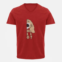 Stepevoli Clothing - V Neck T-Shirt (Men) - Basset Hound Hello (5 Colours)