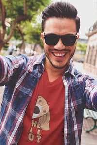 Stepevoli Clothing - V Neck T-Shirt (Men) - Basset Hound Hello (5 Colours)
