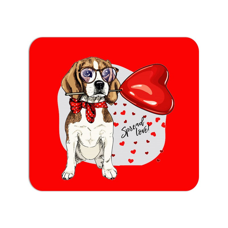 Stepevoli Mouse Pads - Beagle Furever Love Mouse Pad