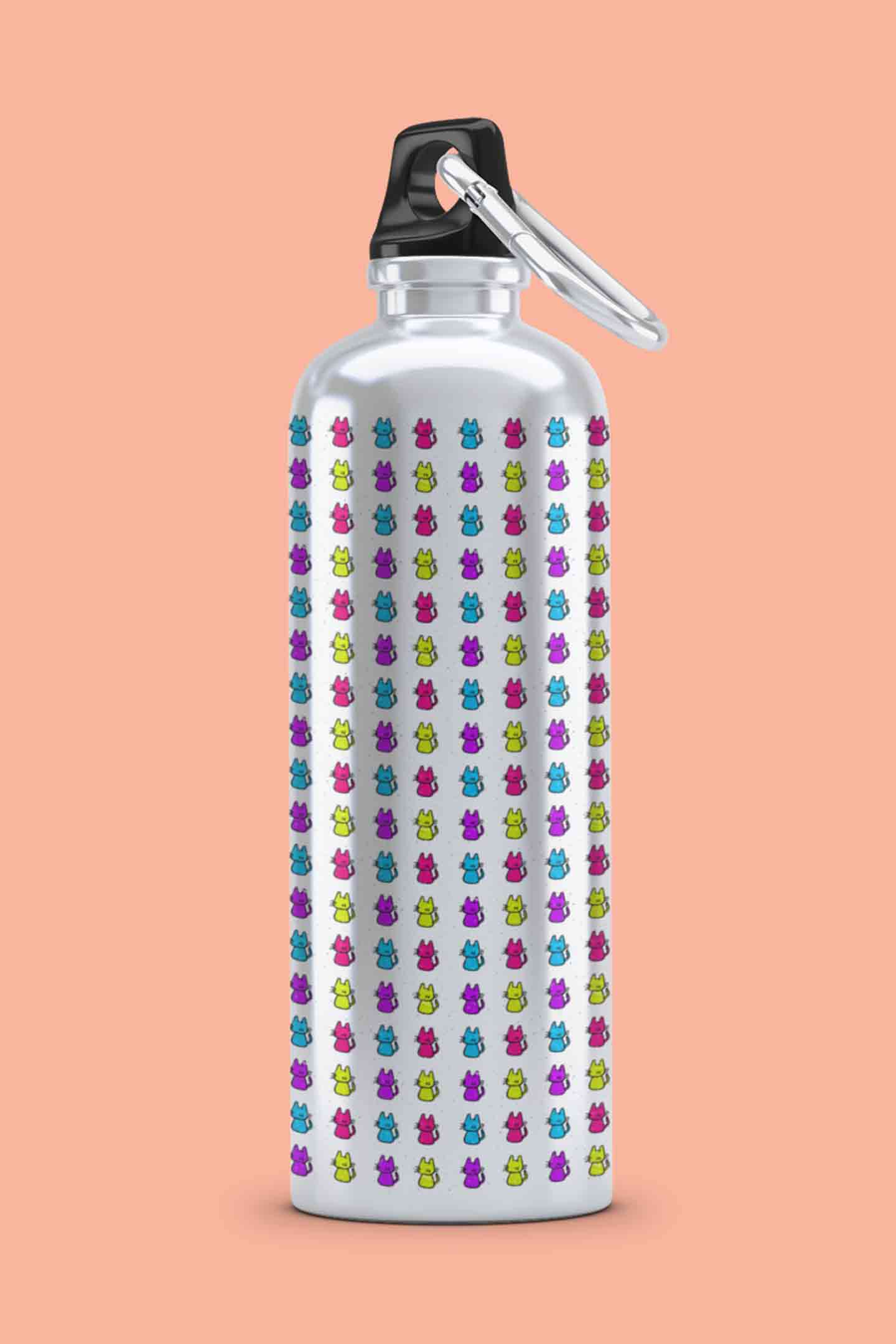 Stepevoli Bottles - Cats In Colour Bottle