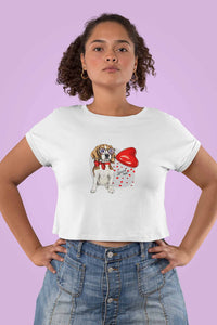 Stepevoli Clothing - Crop Top (Women) - Beagle Furever Love (12 Colours)
