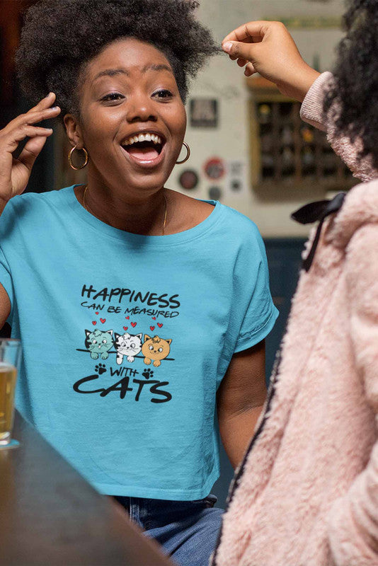 Stepevoli Clothing - Crop Top (Women) - Feline Happy (8 Colours)