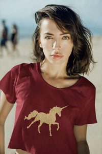 Stepevoli Clothing - Crop Top (Women) - Mystical Unicorn (9 Colours)