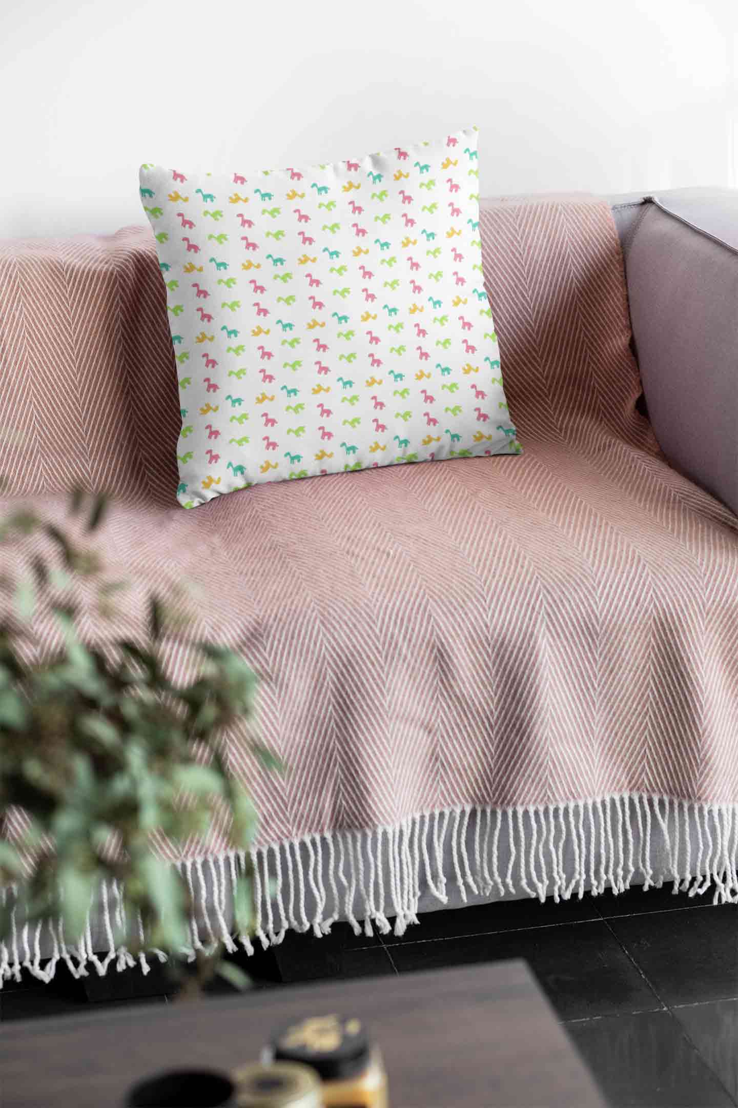 Stepevoli Cushion Covers - Dino Be Mine-O Cushion Cover