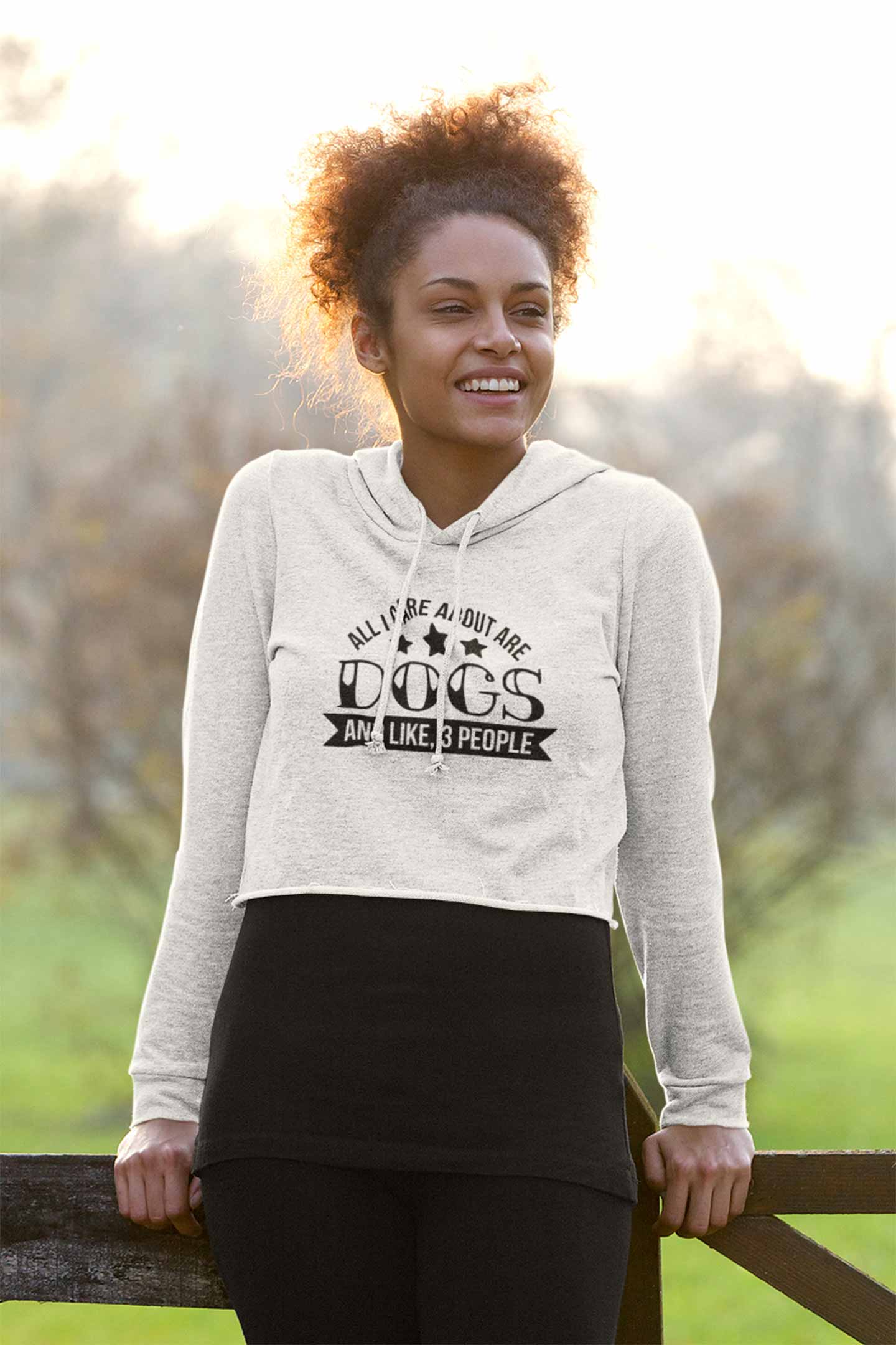 Stepevoli Clothing - Crop Hoodie (Women) - Dogs Are My Life (3 Colours)