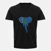 Stepevoli Clothing - V Neck T-Shirt (Men) - Elephantastic (3 Colours)