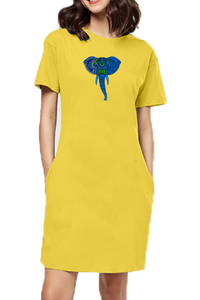 T-shirt Dress With Pockets - Elephantastic (4 Colours)