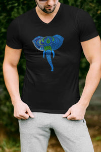 Stepevoli Clothing - V Neck T-Shirt (Men) - Elephantastic (3 Colours)