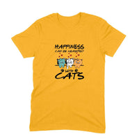 Stepevoli Clothing - Round Neck T-Shirt (Men) - Feline Happy (6 Colours)